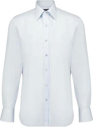 Tom Ford Heren, Overhemden, Blauw, Maat: XL