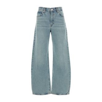 Frame Denim Wide Jeans, female, Blue, Size: W28 The Bow wide-leg jeans