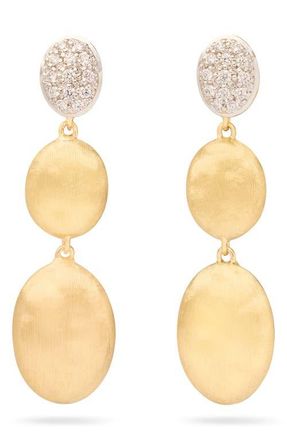 Marco Bicego Siviglia Diamond Drop Earrings in 18K Yellow/white Gold at Nordstrom
