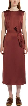 Max Mara Midi Jurk - Dames - Casual kleedjes - Bruin - XS - Kleedjes
