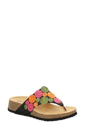 Think Koak Dot Flip Flop in Black/Kombi at Nordstrom, Size 10-10.5Us