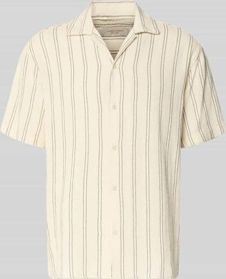 Jack & Jones Jack & Jones Regular Fit Freizeithemd mit Strukturmuster Modell COBA in Beige, Gr&ouml;&szlig;e XXL