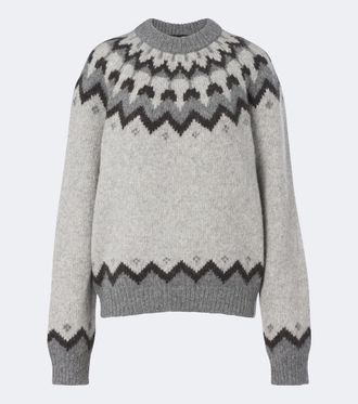 Nili Lotan Alan Fair Isle alpaca and wool-blend sweater