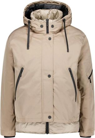 AMBER & JUNE Nep-dons Winterjas - Dames - Zomerjassen - Beige - L - Polyester - Jassen