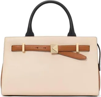 Kate Spade New York deco colorblock leather handbag in Milk Glass Multi at Nordstrom