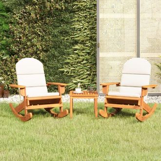 vidaXL Juego De Muebles De Jard&iacute;n Adirondack 3 Piezas Madera Acacia Vidaxl