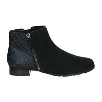 Hassia Blauwe Su&egrave;de Westernlaars - Dames - Enkellaarsjes - Blauw - 39 EU - Su&egrave;de - Schoenen