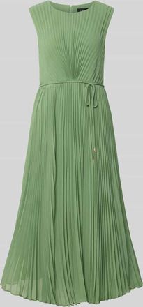 s.Oliver Black Label Regular Fit Kleid mit Plissee in Gruen, Gr&ouml;&szlig;e 38