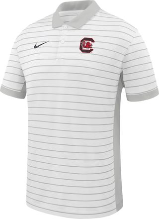 Nike Mens Sideline Victory Stripe (South Carolina Gamecocks) Nike Mens Dri-FIT College Polo in White | ZM03BGE644SCAR-WHT
