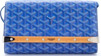 Goyard Monte Carlo Clutch with Strap Coated Canvas PM