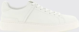 Balmain Sneakers B-Court bicolore in pelle di vitello liscia