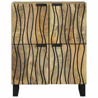 Berkfield Home Sideboard 60 x 33.5 x 75 cm - Made of Solid Mango & Engineered Wood in Brown