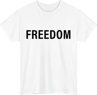 Generic Charlie Kirk Freedom T-Shirt | Conservative Patriot Tee | Liberty USA Political Apparel | Turning Point USA Supporter Tee Top White