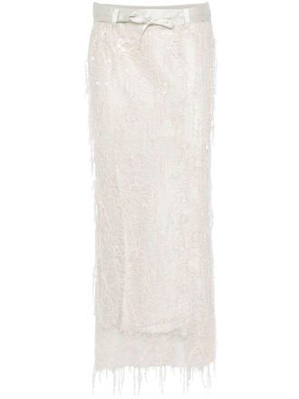 CHRISTOPHER ESBER Ivy midi-rok - Beige