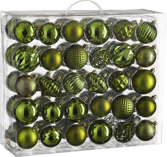 house of seasons Bola de navidad unbreakable baubles verde oscuro h7xb7xl7cm