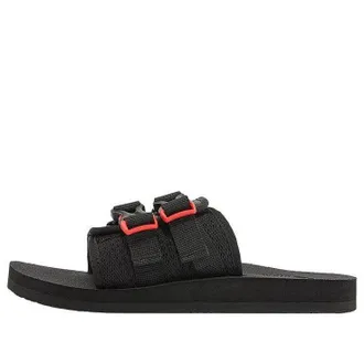 The North Face (WMNS) THE NORTH FACE Trekking Base Camp Strap Slides Black Red 819W-IH7