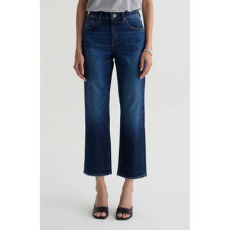 AG - Adriano Goldschmied Brinley Mid Rise Crop Straight Leg Jeans in Outspoken at Nordstrom, Size 33