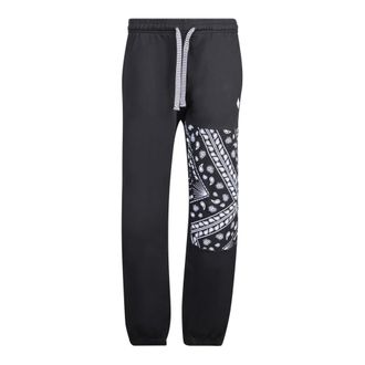 Marcelo Burlon Broeken, Heren, Zwart, L, Katoen, Zwarte Katoenen Broek Aw 23