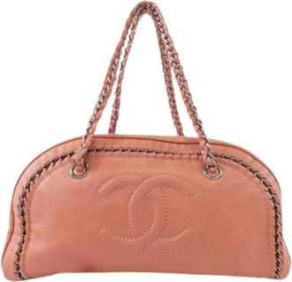 Chanel Pre-owned Shoulder Bags, female, Pink, Size: ONE SIZE Pre-owned Vintage Shoulder Bag