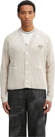 Filling Pieces Cardigan a coste Atmosphere - - Knitwear - Uomo - Beige - M
