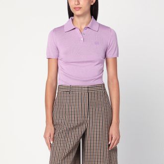 Loewe Lilac polo in cashmere and silk