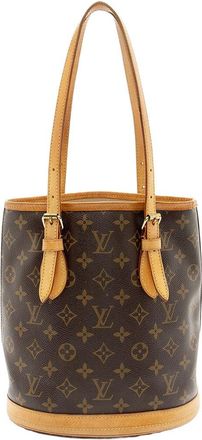 Louis Vuitton Vintage Monogram Canvas Petit Bucket Tote (Authentic Pre-Loved)