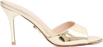 Twentyfourhaitch Heeled Mule - Dames - Muiltjes - Beige - 36 EU - Leer - Schoenen