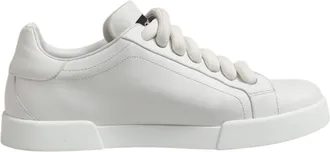 Dolce & Gabbana White Logo Lace Up Low Top Men Sneakers Mens Shoes