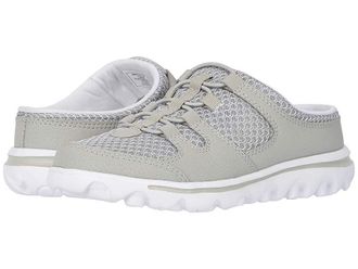 Propét TravelActiv Slide Womens Slip on Shoes Grey : 8.5 N (AA), Textile