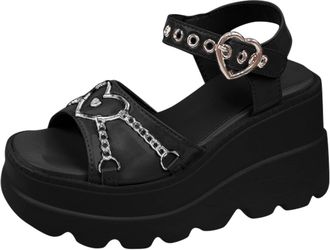 Generic Cocila Comfy Sandals For Women Uk Chunky Heel Platform Retro Strap Thick Black, 5 Ladies Summer Leather Wedge Size 6 Red 5 Brown Shoes Womens Hiking F