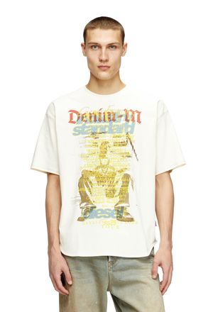 Diesel T-shirt with lyrics print - T-Shirts - Unisex - White