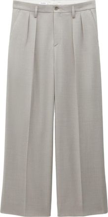Filippa K pressed wide-leg trousers - men - Polyester/Merino/Elastane - 52 - Neutrals