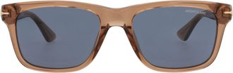 Montblanc Square-Frame Recycled Acetate Sunglasses