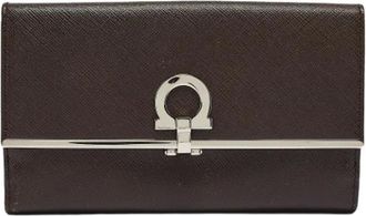 Ferragamo Pre-owned Wallets, female, Brown, Size: ONE SIZE Pre-owned Continental Wallet