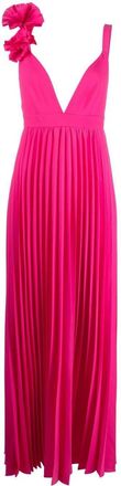 Parosh Pleated Long Dress