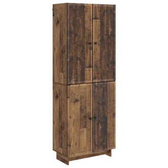 vidaXL Juego De Armarios 2 Uds. Madera Envejecida Madera De Ingenier&iacute;a Vidaxl
