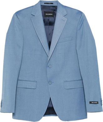 Karl Lagerfeld Blazer effetto m&eacute;lange - Blu