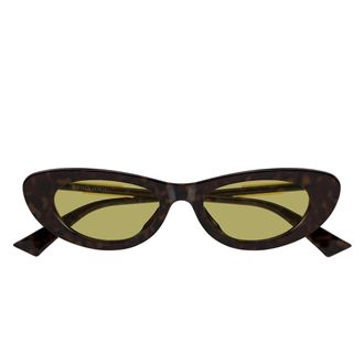 Bottega Veneta Sunglasses Bv1447 S 002 Brown/Yellow Women