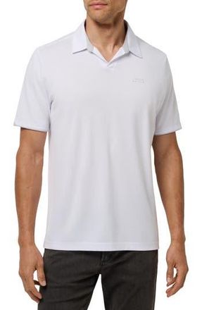 Travis Mathew Late At Night Stretch Knit Polo in White at Nordstrom Rack, Size Xxx-Large