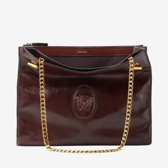 Versace Cabine lederen schoudertas