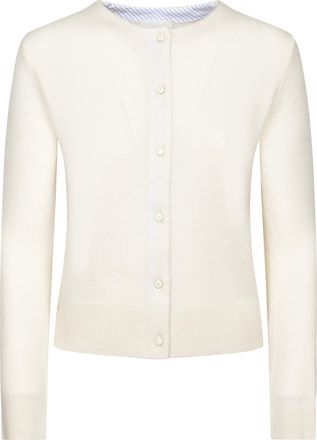 Forte_Forte Gauze Blend Cardigan with Fine Knit Texture