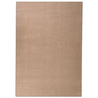 Beliani Alfombra De Pelo Largo 140 X 200 Cm Rectangular Estilo Moderno Beige Arena Demre