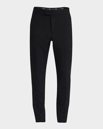 Versace Men & apos;s Wool-Mohair Tuxedo Pants