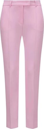 Max Mara Roze Straight Leg Broek - Dames - Straight fit broeken - Roze - XS - Broeken