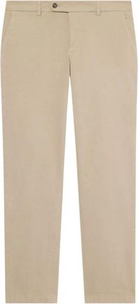 Brooks Brothers Regular Fit Microtwill Stretch Katoen Chino - Heren - Chinos - Beige - W34 - Katoen - Broeken