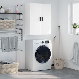 vidaXL Armario De Pared Blanco 69,5x34x90 Cm Vidaxl