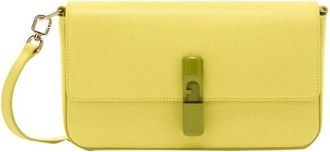 Furla Tassen, Dames, Groen, ONE Size, Leer, Iride S Schoudertas