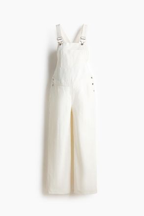 H&M MAMA Before & After Latzhose aus Denim - Weiss