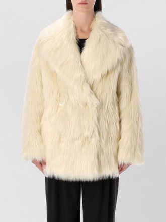 Stand Studio faux fur double-breasted coat