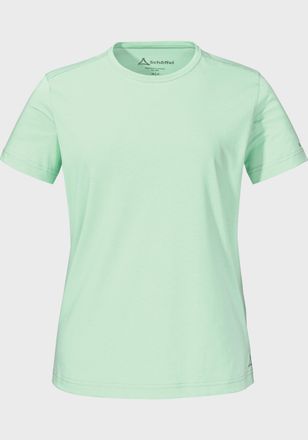 Sch&ouml;ffel Funktionsshirt SCH&Ouml;FFEL T Shirt Buchberg L, Damen, Gr. 34, gr&uuml;n (6205, gr&uuml;n), Oberstoff: 60% Baumwolle, 40% Polyester, Rundhals, Shirts Funktionsshirt